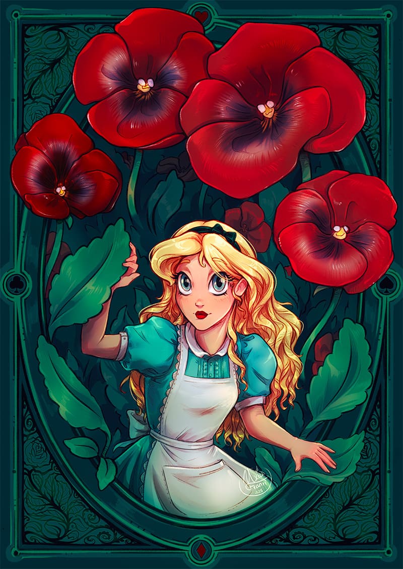 Lámina Alicia en el País de las Maravillas